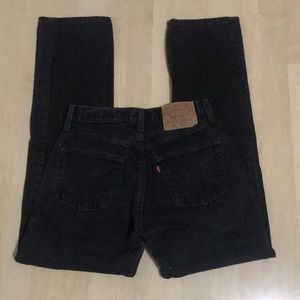 Iconic vintage black Levi’s jeans